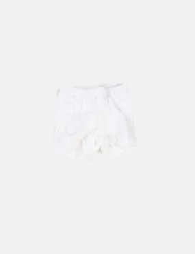 Benetton Pantalón blanco corto