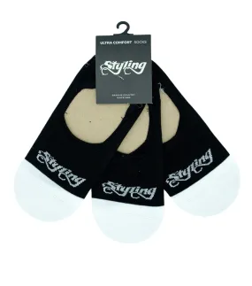 Calcetín STYLING Pinkies Pack Negro - Negro