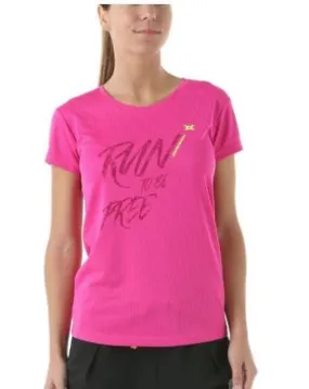 Camiseta Técnica Running Mujer John Smith Procida. Rosa Flúor.