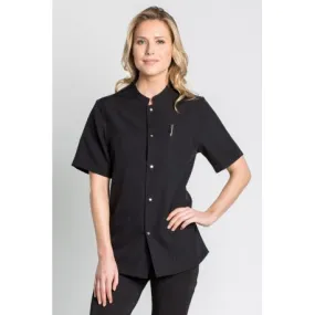 Chaqueta unisex negra en manga corta