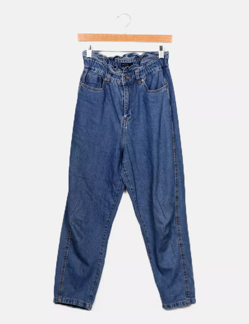 Mo. Pantalón azul slouchy