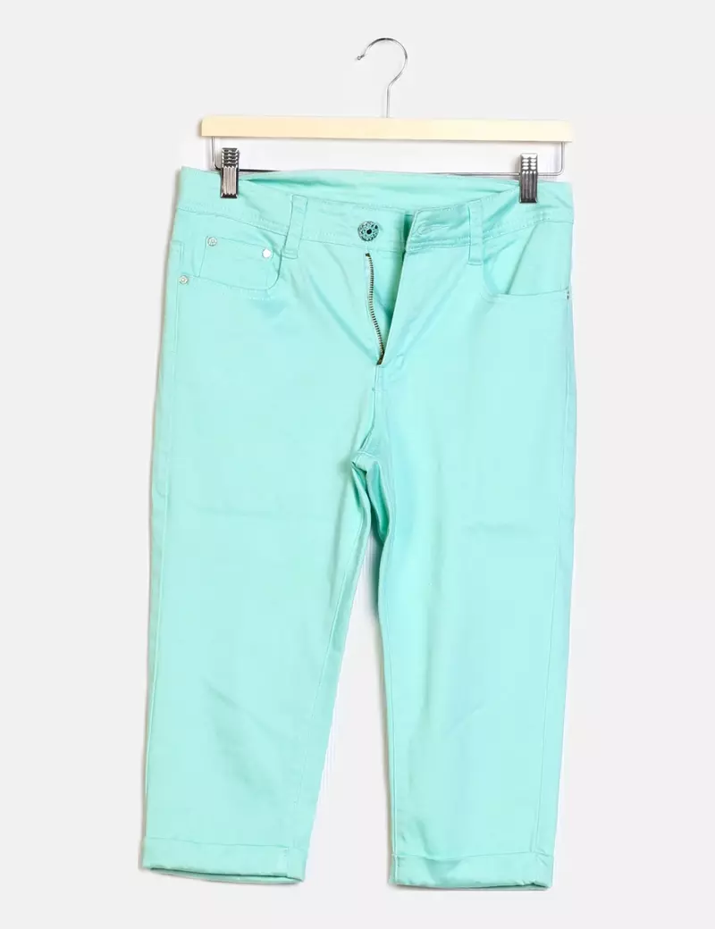 NoName Pantalón verde básico
