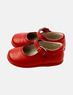 NoName Zapato rojo detalle hebilla