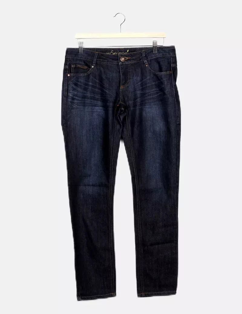 ONLY Pantalón denim azul