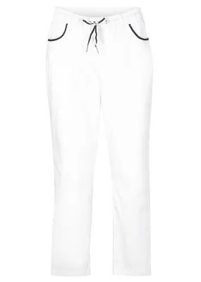 Pantalón blanco-azul marino