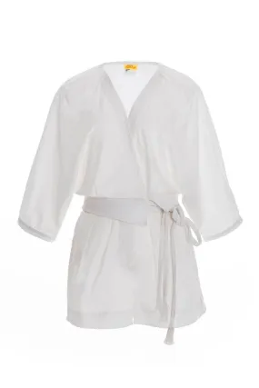 Popelina Azul Romper