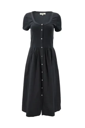 Salome Crewneck Dress in Charcoal