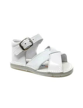 sandalia combinada blanca