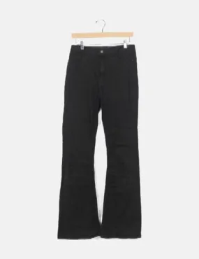 Stradivarius Pantalón negro campana