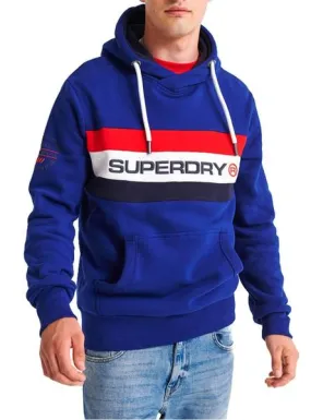 sudadera superdry trophy classic azul hombre