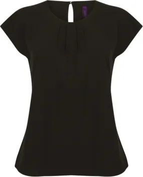 Top Cuello Plisado Mujer