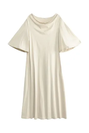 Yalia Dress in Oyster Gray