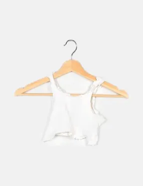 Zara Crop top blanco