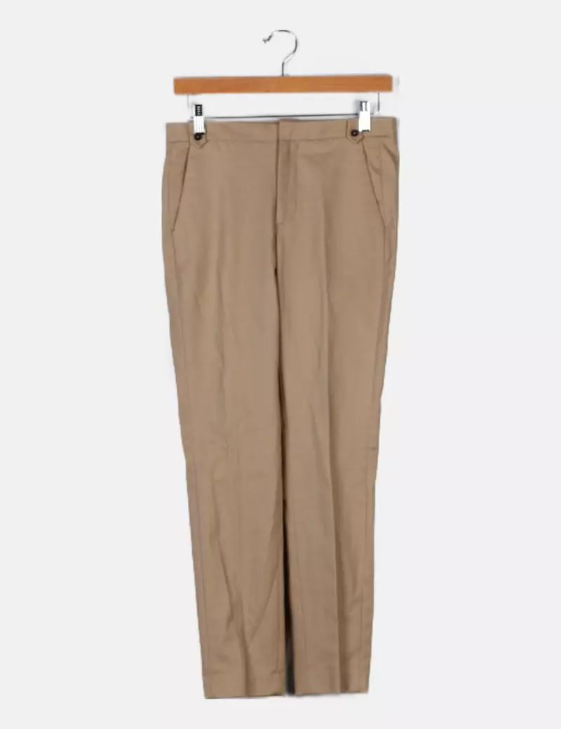 Zara Pantalón chino marrón casual